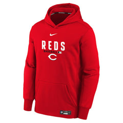 Cincinnati Reds Nike Youth Authentic Collection Therma-FIT Hoodie On Sale