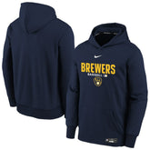 Milwaukee Brewers Nike Youth Authentic Collection Therma-FIT Hoodie On Sale