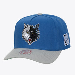 Mitchell & Ness - Minnesota Timberwolves Hardwood Classics Legendary Away Pro-Pinch Adjustable Hat - Blue