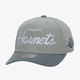 Mitchell & Ness - Charlotte Hornets Thunderstorm Head Coach Pro Crown Snapback Hat - Gray