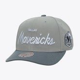 Mitchell & Ness - Dallas Mavericks Thunderstorm Head Coach Pro Crown Snapback Hat - Gray
