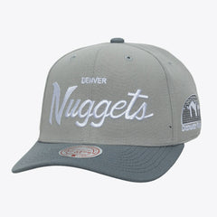 Mitchell & Ness - Denver Nuggets Thunderstorm Head Coach Pro Crown Snapback Hat - Gray