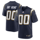 Los Angeles Chargers Alternate Super Chargers Game Custom Jersey Navy - Nike