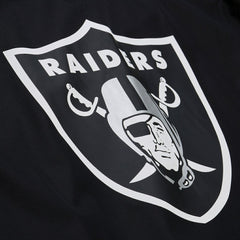 Las Vegas Raiders Coaches Full-Snap Hooded Windbreaker Jacket Black - Mitchell & Ness