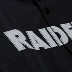 Las Vegas Raiders Coaches Full-Snap Hooded Windbreaker Jacket Black - Mitchell & Ness