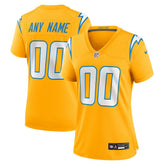 Los Angeles Chargers Women's Alternate Charger Power Game Custom Jersey Gold - Nike