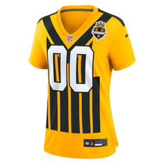 Pittsburgh Steelers Women's Alternate 1933 Throwback Game Custom Jersey Gold - Nike
