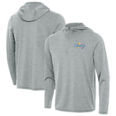 NBA - Oklahoma City Thunder Antigua 2025 NBA Finals Champions Tidy Quarter-Zip Hoodie - Heather Gray