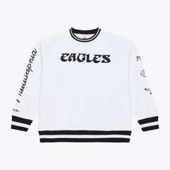 Philadelphia Eagles Arctic Fleece Sweatshirt White - Mitchell & Ness
