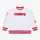 Kansas City Chiefs Arctic Fleece Sweatshirt White - Mitchell & Ness