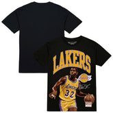 Mitchell & Ness - Magic Johnson Los Angeles Lakers Hardwood Classics Player Arch T-Shirt - Black