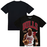Mitchell & Ness - Dennis Rodman Chicago Bulls Hardwood Classics Player Arch T-Shirt - Black