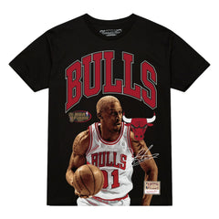 Mitchell & Ness - Dennis Rodman Chicago Bulls Hardwood Classics Player Arch T-Shirt - Black