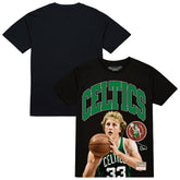 Mitchell & Ness - Larry Bird Boston Celtics Hardwood Classics Player Arch T-Shirt - Black