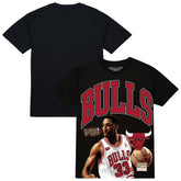 Mitchell & Ness - Scottie Pippen Chicago Bulls Hardwood Classics Player Arch T-Shirt - Black