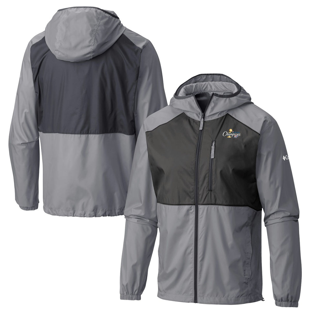 Columbia - Oklahoma City Thunder 2025 NBA Finals Champions Flash Forward Lightweight Full-Zip Hooded Windbreaker - Gray