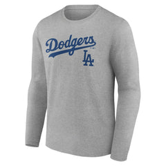 Los Angeles Dodgers Team Lockup Long Sleeve T-Shirt discount