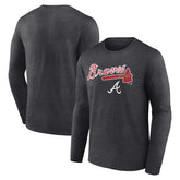Atlanta Braves Team Lockup Long Sleeve T-Shirt On Sale