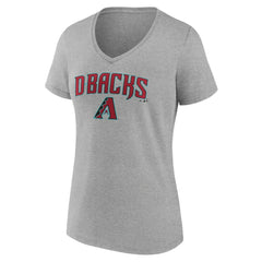 Arizona Diamondbacks Women's Team Lockup V-Neck T-Shirt Clearance