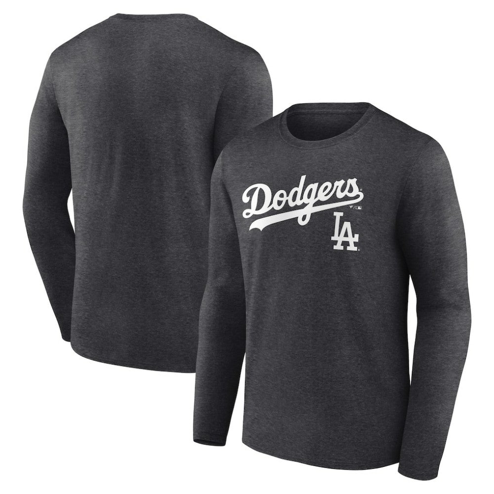 Los Angeles Dodgers Team Lockup Long Sleeve T-Shirt Lifestyle