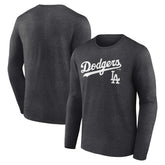 Los Angeles Dodgers Team Lockup Long Sleeve T-Shirt Lifestyle