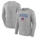 Chicago Cubs Team Lockup Long Sleeve T-Shirt Lifestyle