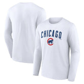 Chicago Cubs Team Lockup Long Sleeve T-Shirt Lifestyle