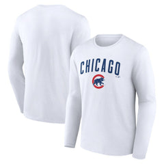 Chicago Cubs Team Lockup Long Sleeve T-Shirt Lifestyle