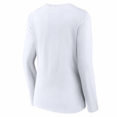 Cincinnati Reds Women's Team Lockup Long Sleeve V-Neck T-Shirt Clearance