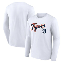 Detroit Tigers Team Lockup Long Sleeve T-Shirt Sale