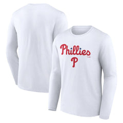 Philadelphia Phillies Team Lockup Long Sleeve T-Shirt Lifestyle
