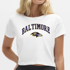 Baltimore Ravens lululemon Women's Cates T-Shirt White - NFL