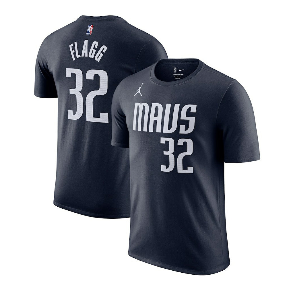 NBA - Cooper Flagg Dallas Mavericks Jordan Brand 2025 NBA Draft First Round Pick Statement Edition Name & Number T-Shirt - Navy