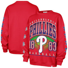 Philadelphia Phillies '47 Women's Trendy Team Go Big Oversized Sweatshirt On Sale