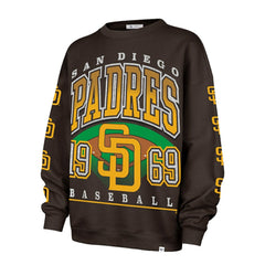 San Diego Padres '47 Women's Trendy Team Go Big Oversized Sweatshirt Sale