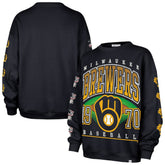 Milwaukee Brewers '47 Women's Trendy Team Go Big Oversized Sweatshirt Online