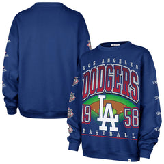 Los Angeles Dodgers '47 Women's Trendy Team Go Big Oversized Sweatshirt On Sale