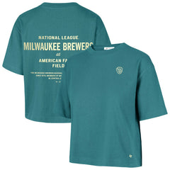 Milwaukee Brewers '47 Women's Contemporary Basics Leon City T-Shirt for sale