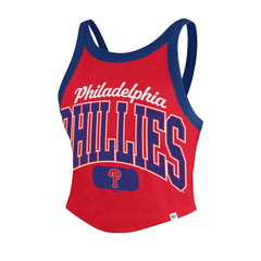 Philadelphia Phillies '47 Women's Trendy Team Rally Sporty Cropped Racerback Tank Top for sale