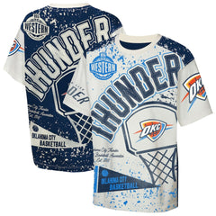 NBA - Oklahoma City Thunder Outerstuff Youth Top Player All-Over-Print T-Shirt - Cream