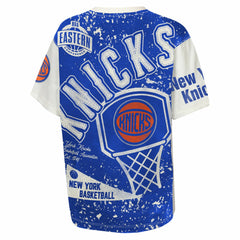 NBA - New York Knicks Outerstuff Youth Top Player All-Over-Print T-Shirt - Cream