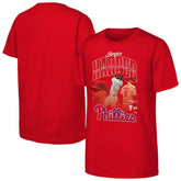 Bryce Harper Philadelphia Phillies Outerstuff Youth Triple Player Graphic T-Shirt Online