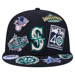 Seattle Mariners New Era All Over 59FIFTY Fitted Hat Lifestyle