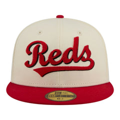 Cincinnati Reds New Era Two-Tone Stitch 59FIFTY Fitted Hat Lifestyle