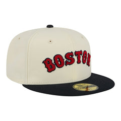 Boston Red Sox New Era Two-Tone Stitch 59FIFTY Fitted Hat Lifestyle