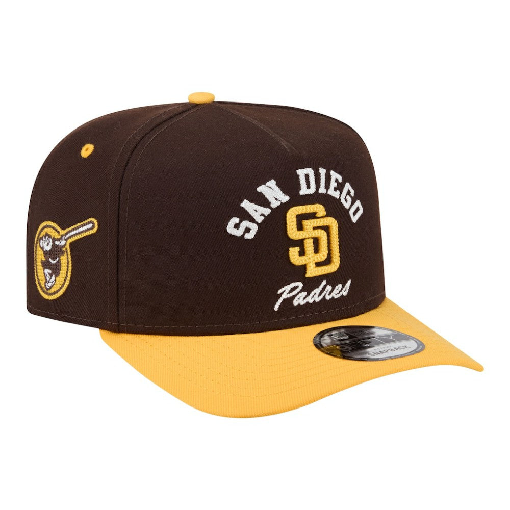 San Diego Padres New Era Arched A-Frame 9FIFTY Adjustable Hat On Sale