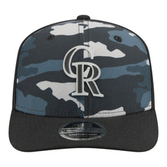 Colorado Rockies New Era Tonal Camo 9SEVENTY Stretch-Snap Hat Clearance