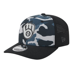 Milwaukee Brewers New Era Tonal Camo 9SEVENTY Stretch-Snap Hat discount