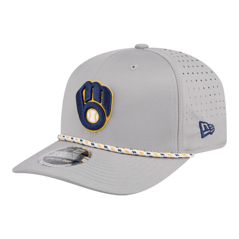 Milwaukee Brewers New Era Sport Rope 9SEVENTY Adjustable Hat Lifestyle