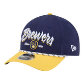 Milwaukee Brewers New Era Team Loyal 9FORTY M-Crown Adjustable Hat Lifestyle
